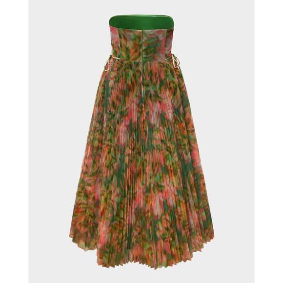 NEW HUTCH costella gown in sage blurred tropical jungle - Picture 6 of 6